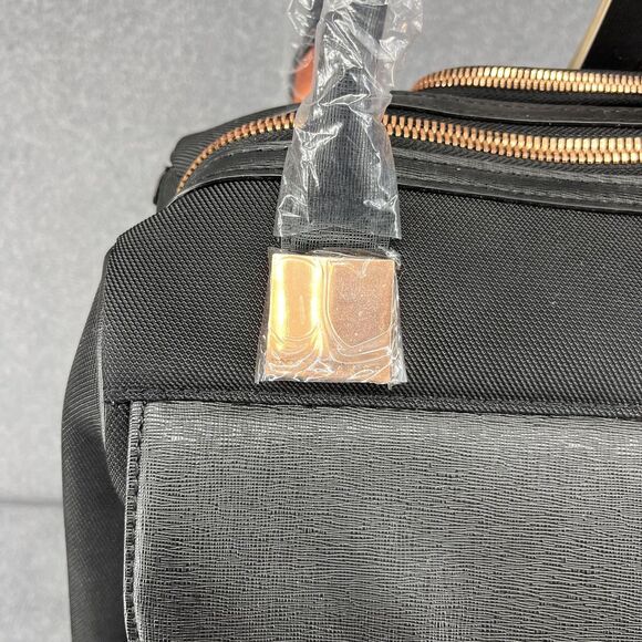 Ted Baker London Wheeled Business Case Black 28L Carry On Laptop Bag Rose Gold - Picture 7 of 16